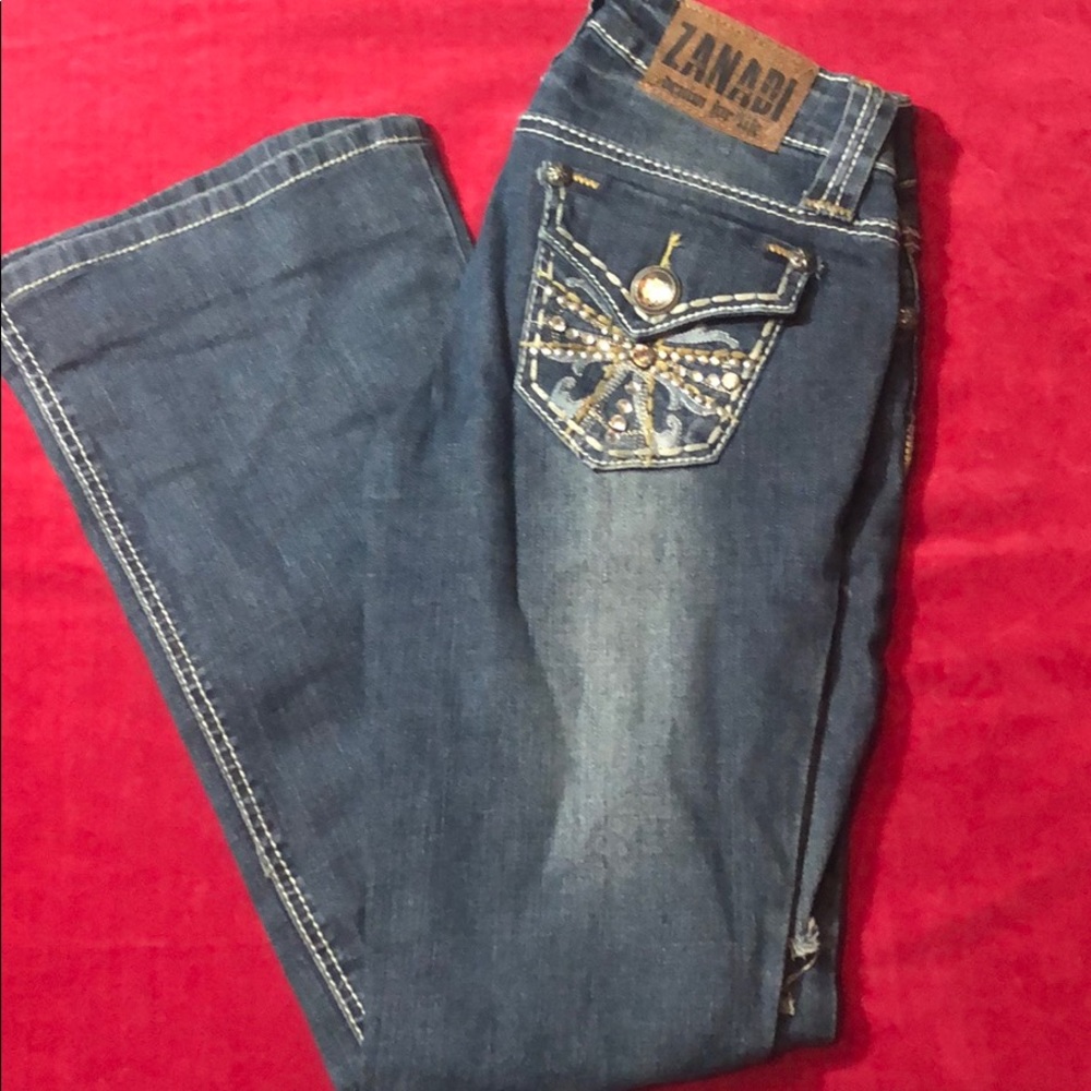 Ripped knee the flare  jeans